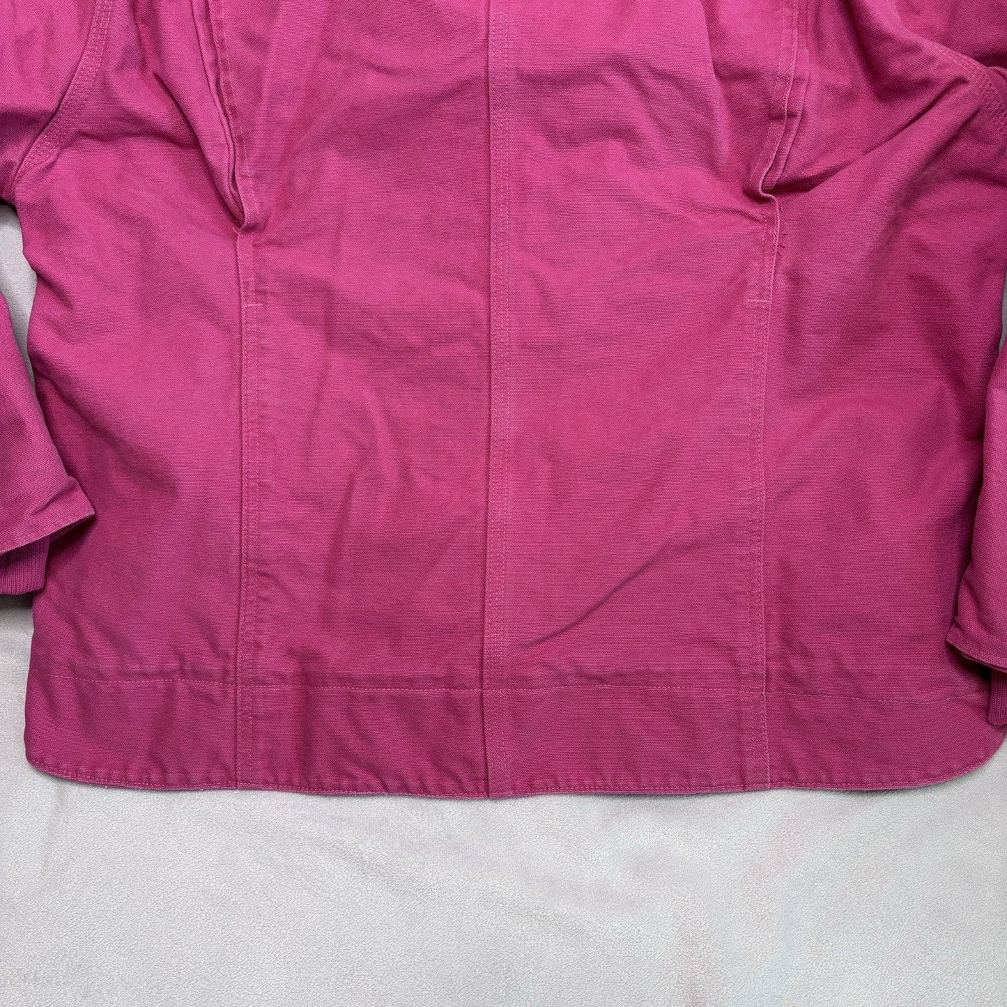 Vintage Carhartt Jacket XXL Pink WJ141 Duck Canvas Quilted Hooded Sherpa Lined