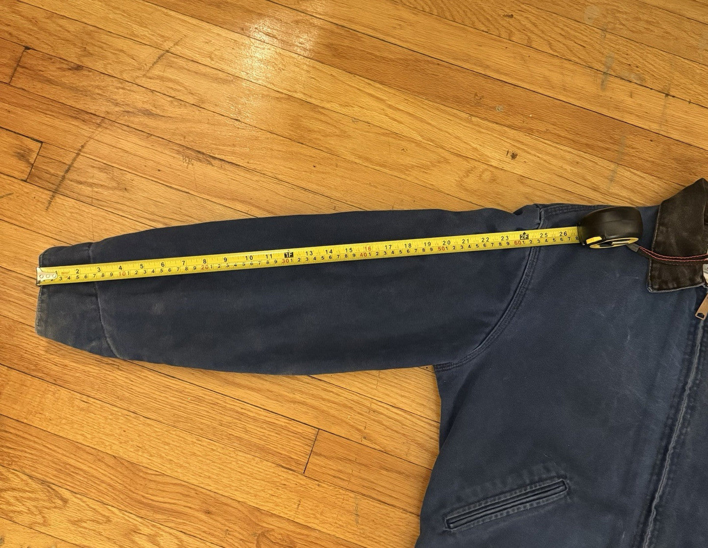 Carhartt Detroit Jacket Vintage Blanket-Lined J65 BLU Blue USA Medium M RARE