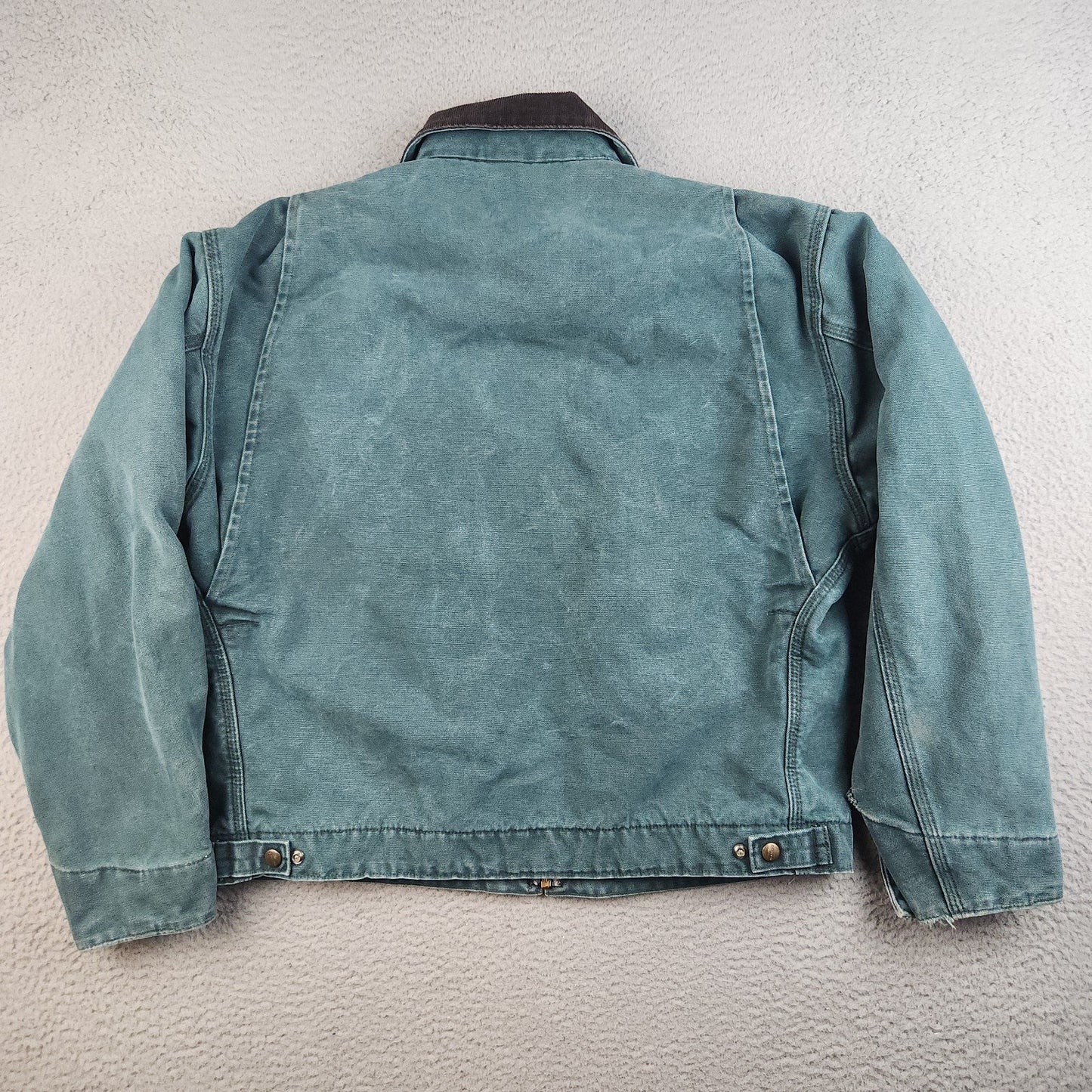 VTG Carhartt Detroit Jacket J43 HTG Hunter Green Large Regular USA Union 1998