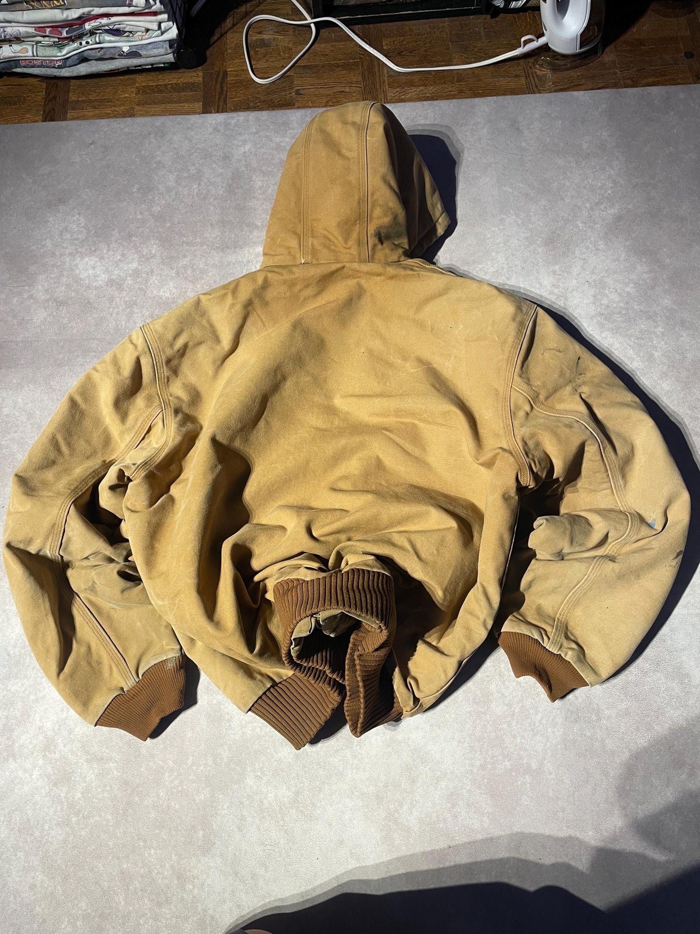 Vintage Carhartt Iconic Workwear Hooded Zip Up Jacket