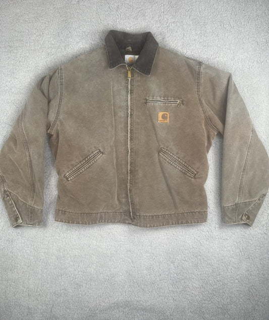 Vintage Carhartt Jacket Mens Large Regular Blanket Lined Corduroy Detroit J43CHT