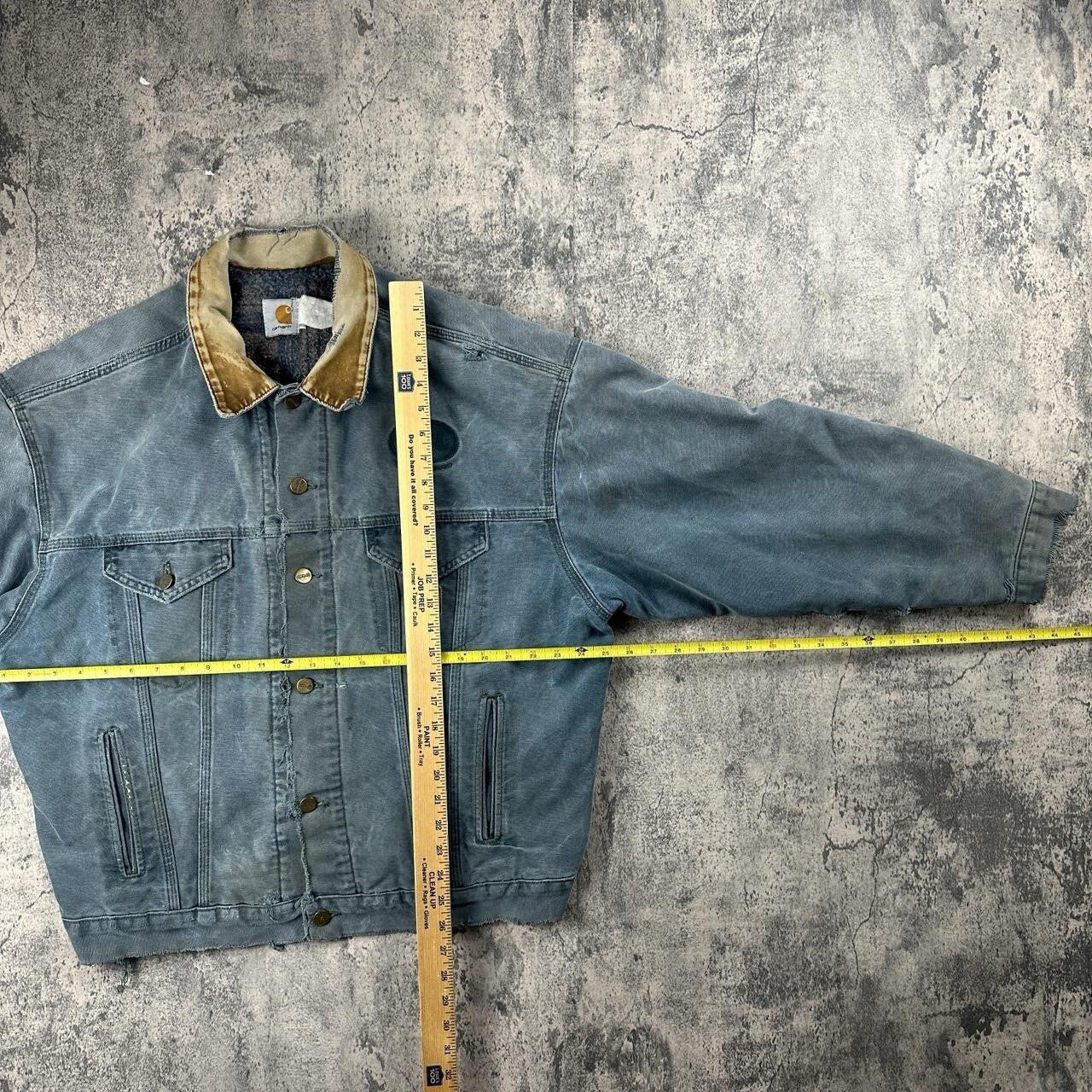 Vintage 90s Carhartt Green Detroit Jacket Blanket Lined Sz L