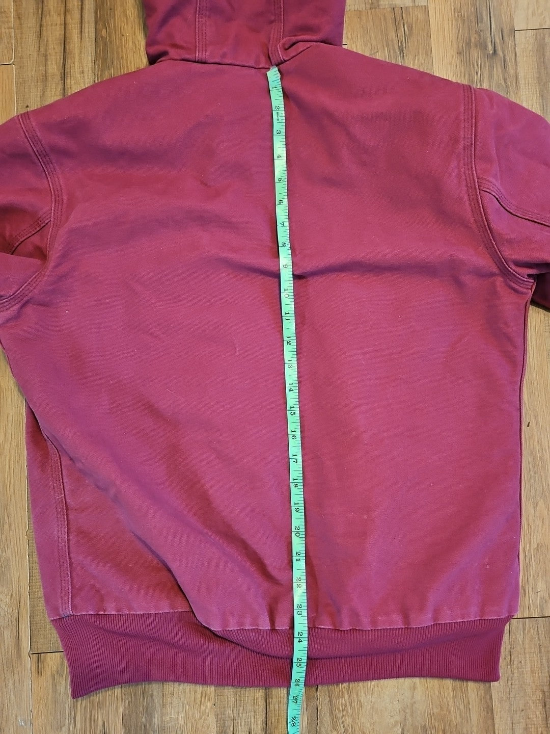 Carhartt Jacket Duck Canvas Hooded Quilt Lined Workwear WJ130 648 Womens 8/10