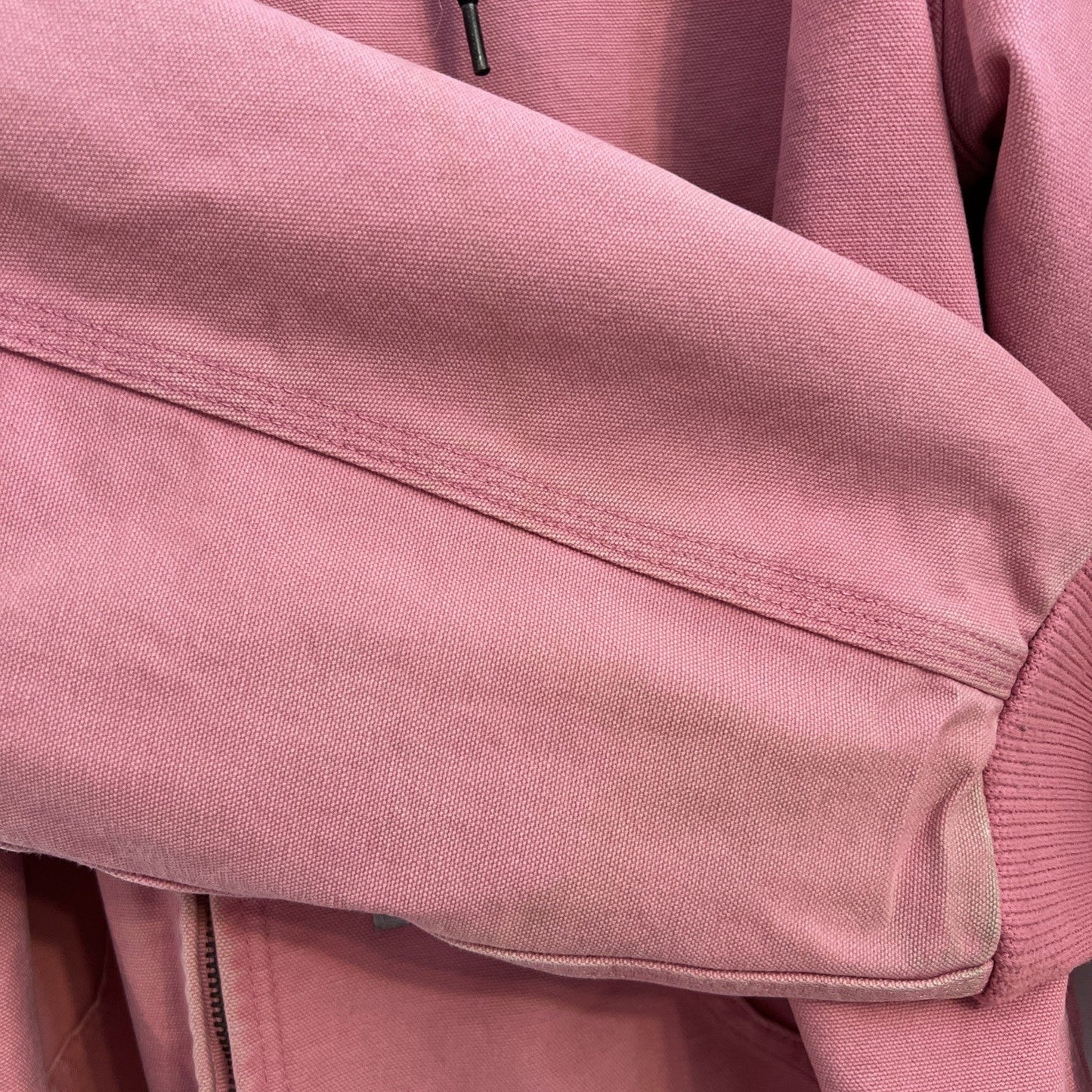 Carhartt Active Jacket Quilt Lined Women’s L WJ130 PKR Pink Rose Hooded Canvas