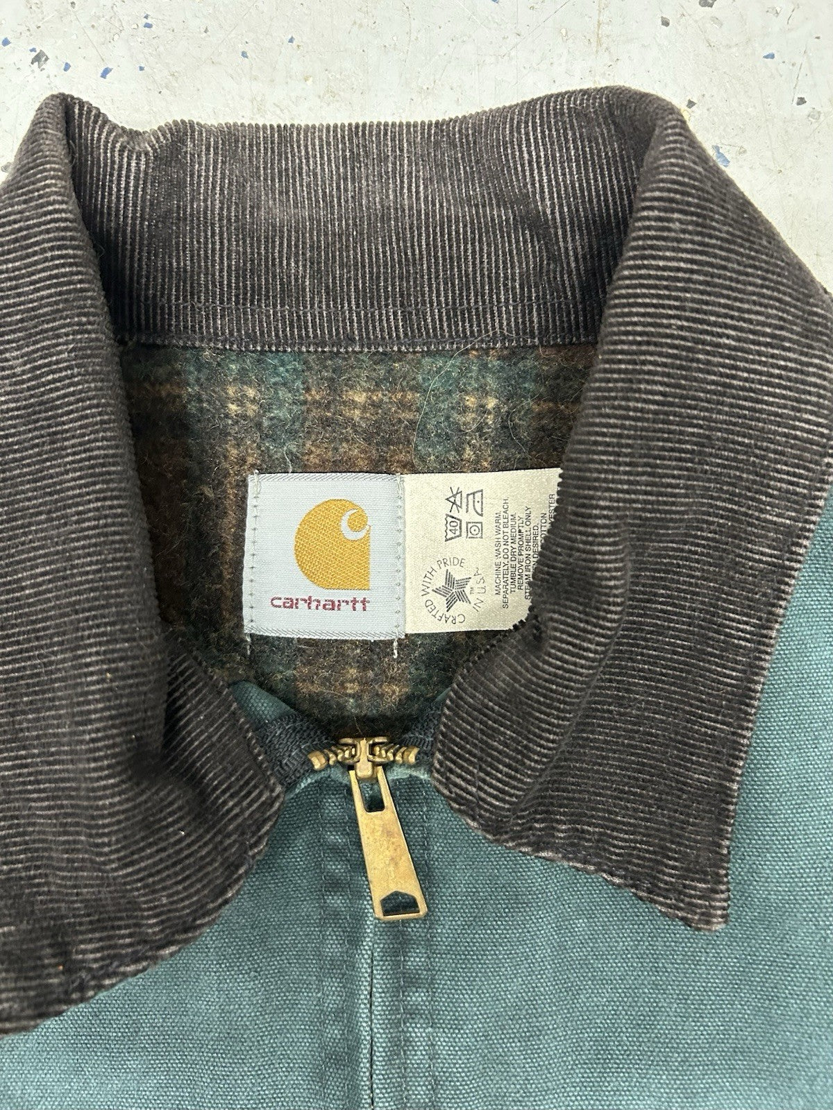VTG Detroit Carhartt Jacket- Hunter Green- Size 2X-Large