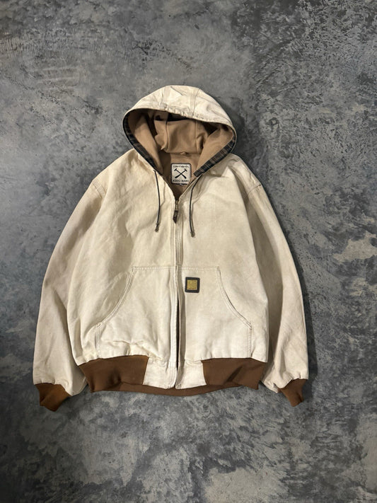 Vintage Carhartt X King Baby Active Jacket Canvas Metal Size Large Chrome