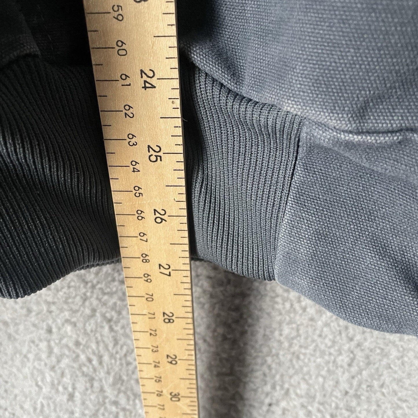 Carhartt Jacket Quilt Lined Womens Large WJ130 STM Gray Black 14086