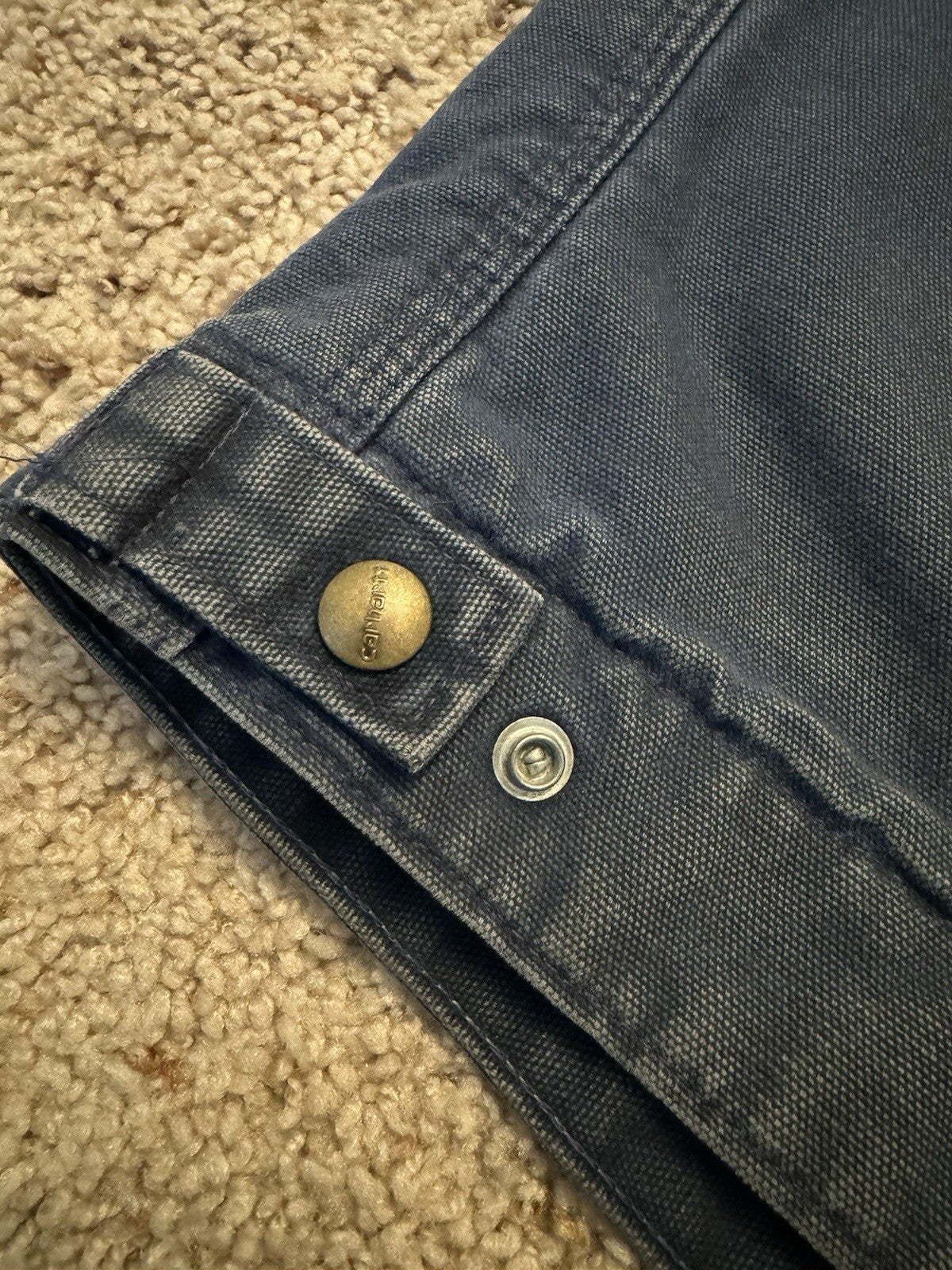 Vintage Carhartt J65 BLU Detroit Jacket blue Size XL RARE Blanket Lined