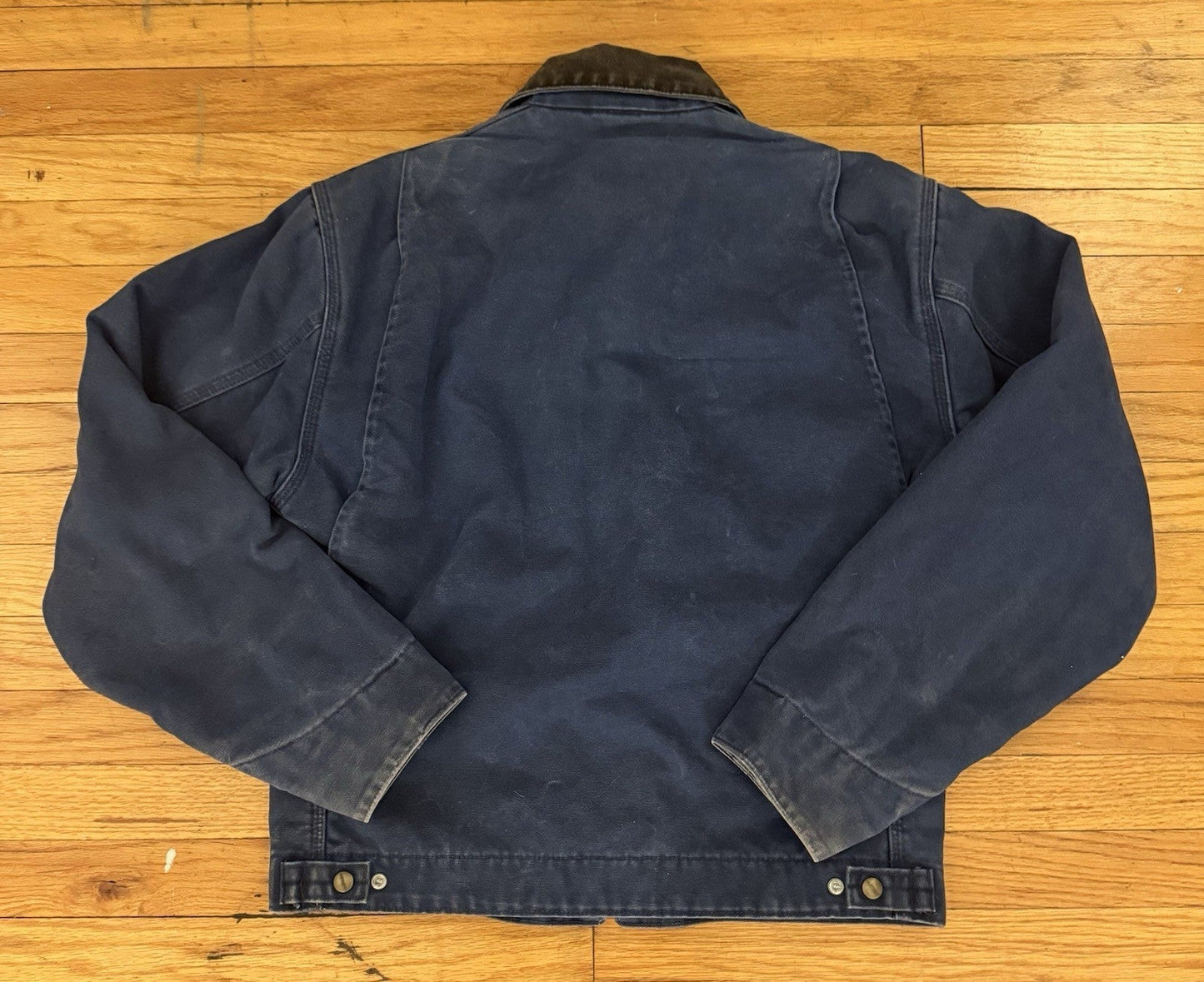 Carhartt Detroit Jacket Vintage Blanket-Lined J65 BLU Blue USA Medium M RARE