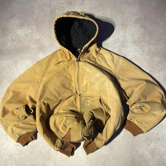 Vintage Carhartt Iconic Workwear Hooded Zip Up Jacket