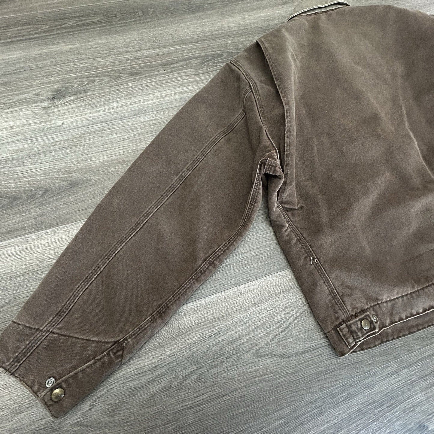 Vintage Carhartt Detroit Jacket Mens XL Blanket Lined J97 CHT Chestnut Brown USA