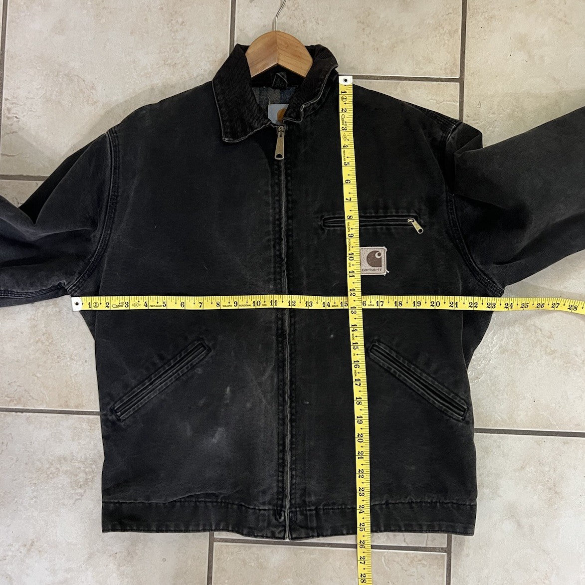 RARE Vintage Carhartt Detroit J43 Onyx Sandstone Jacket Size Medium