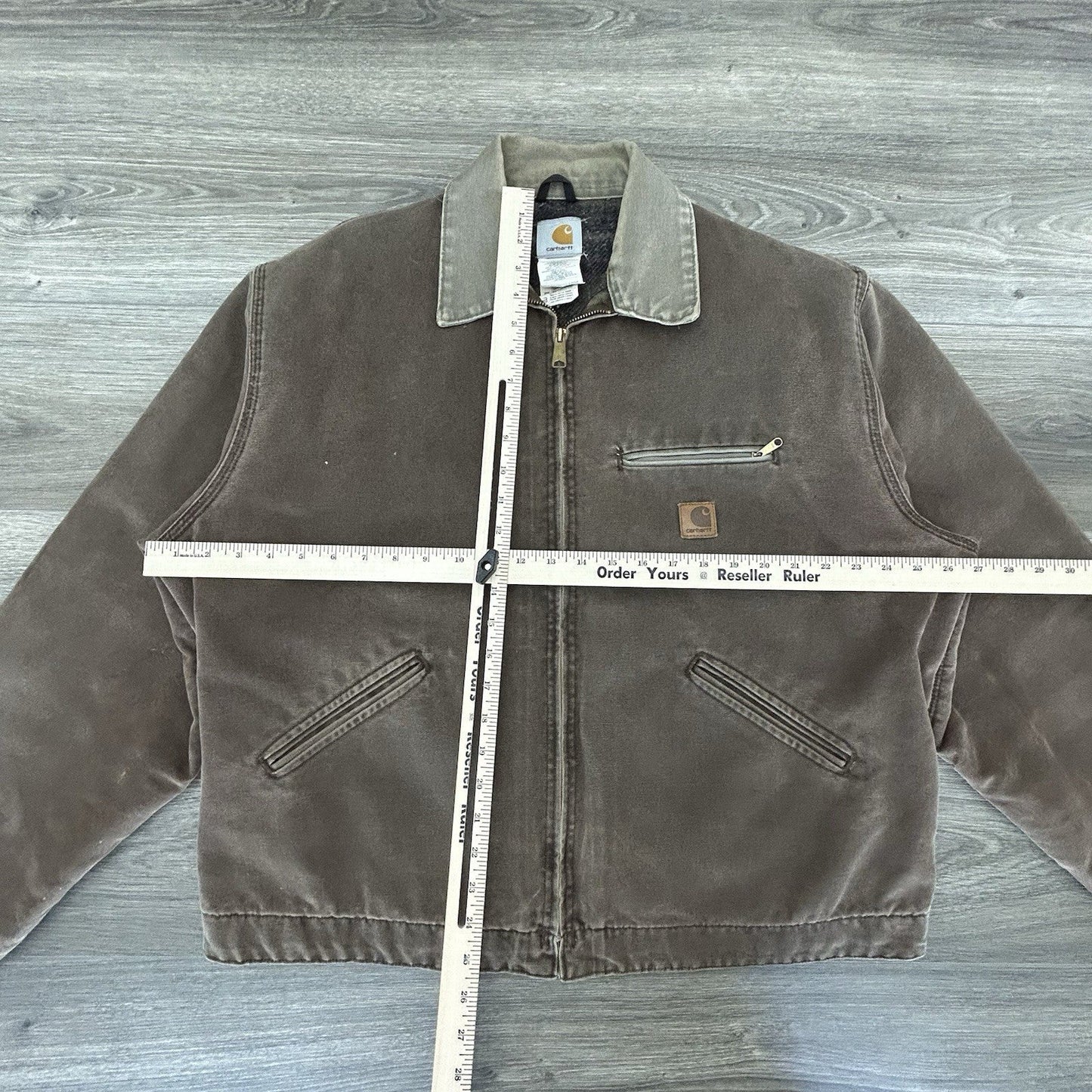 Vintage Carhartt Detroit Jacket Mens XL Blanket Lined J97 CHT Chestnut Brown USA