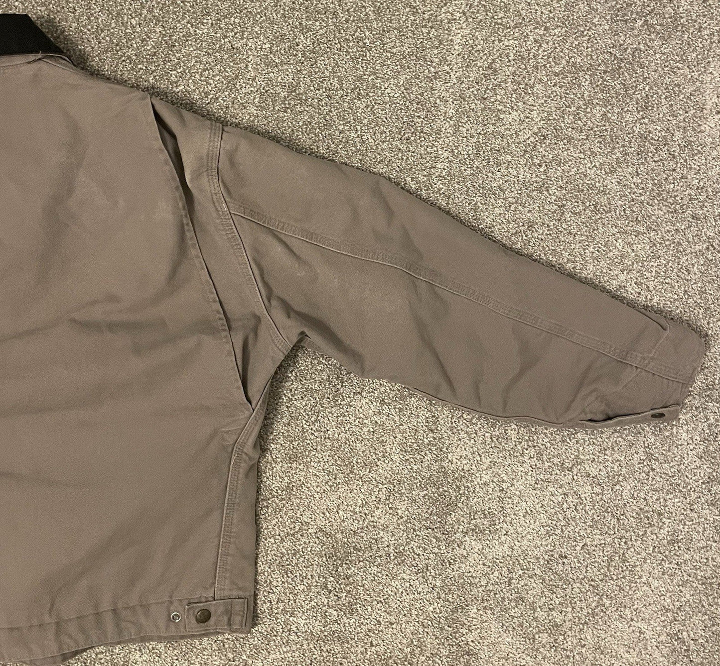 Carhartt Vintage Cement Grey Detroit Jacket J76 CMT Washed Sandstone Duck Large