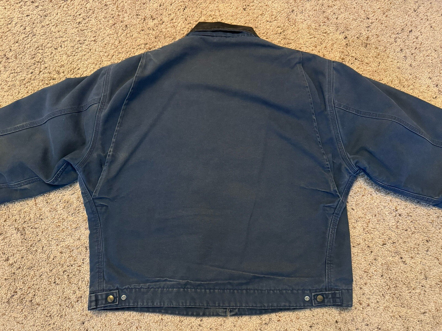 Vintage Carhartt J65 BLU Detroit Jacket blue Size XL RARE Blanket Lined