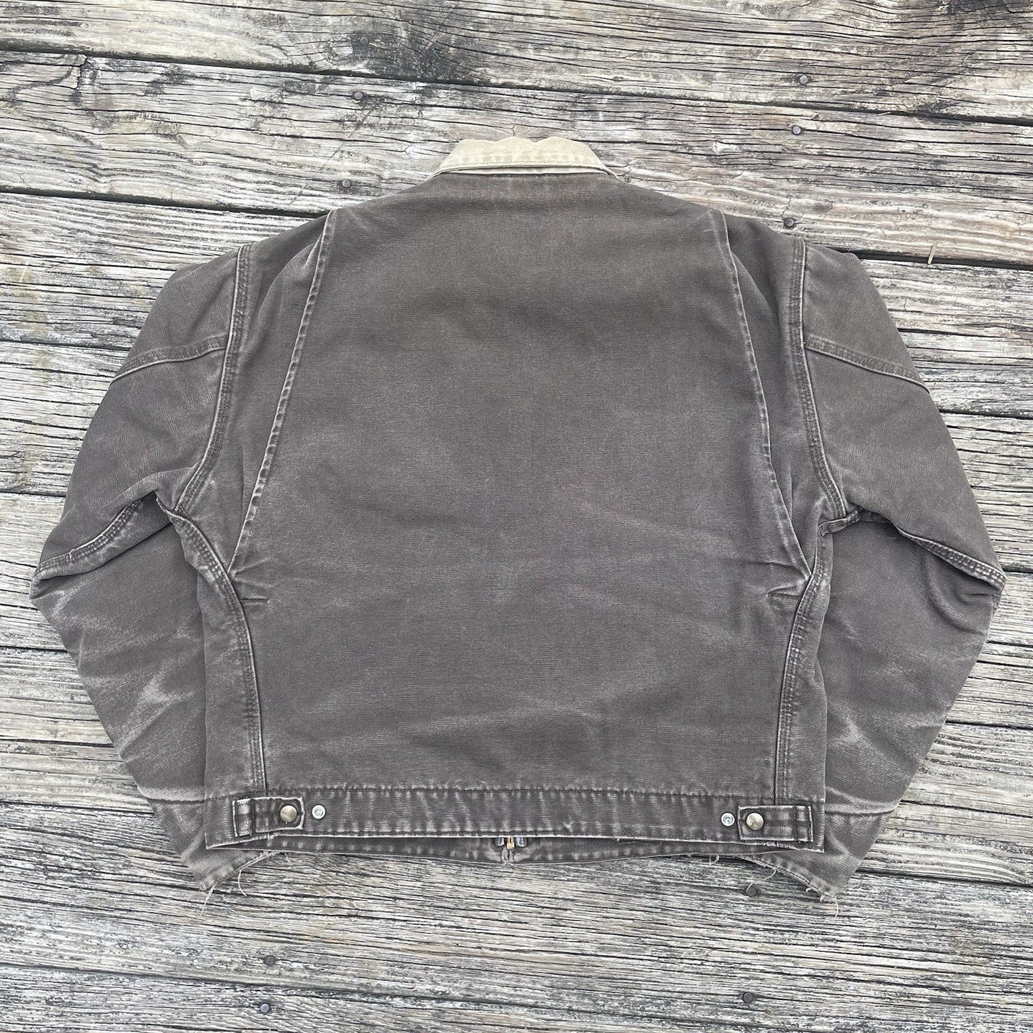 vintage carhartt j97 tmb sandstone detroit jacket in timber size large