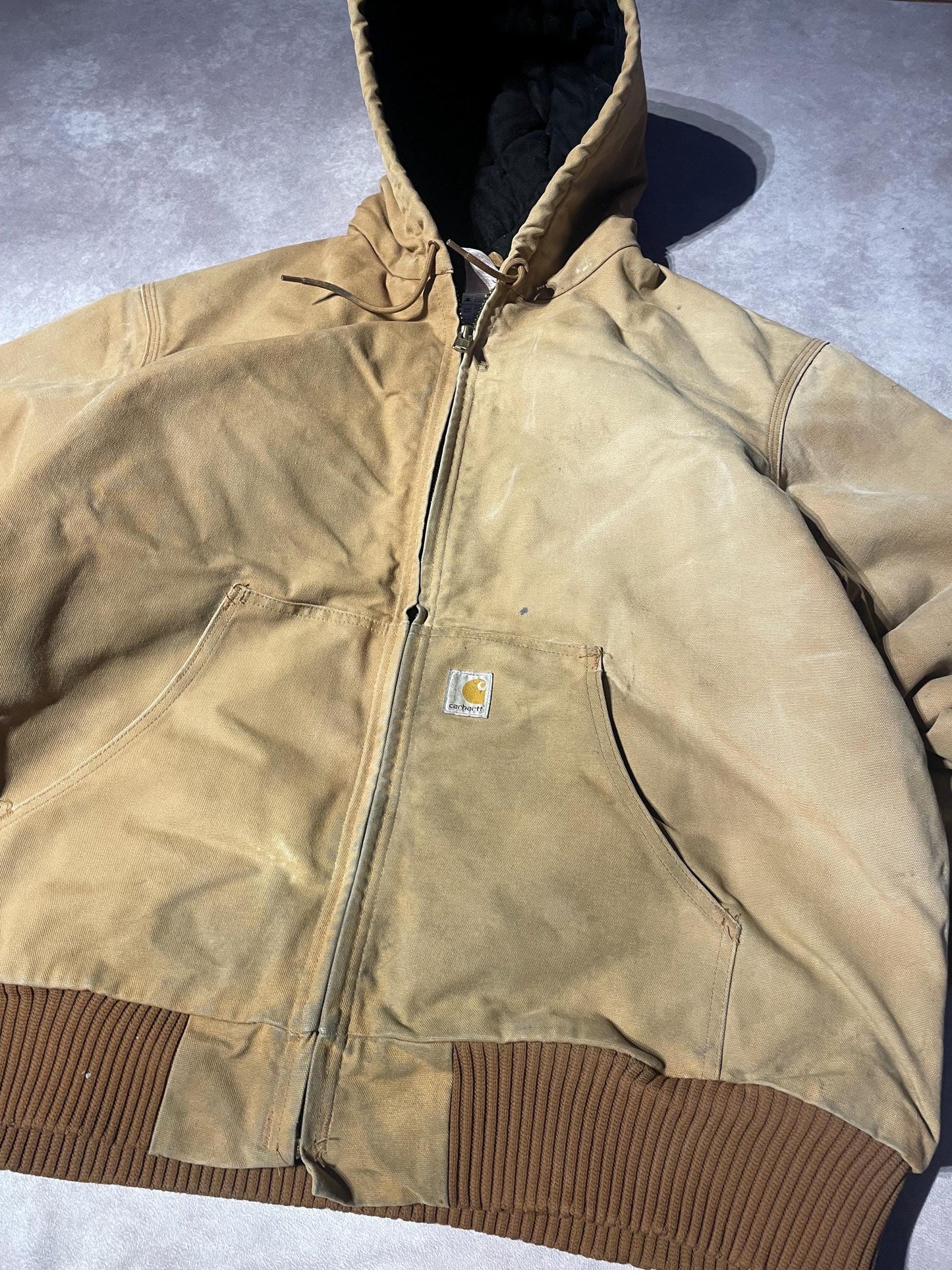 Vintage Carhartt Iconic Workwear Hooded Zip Up Jacket