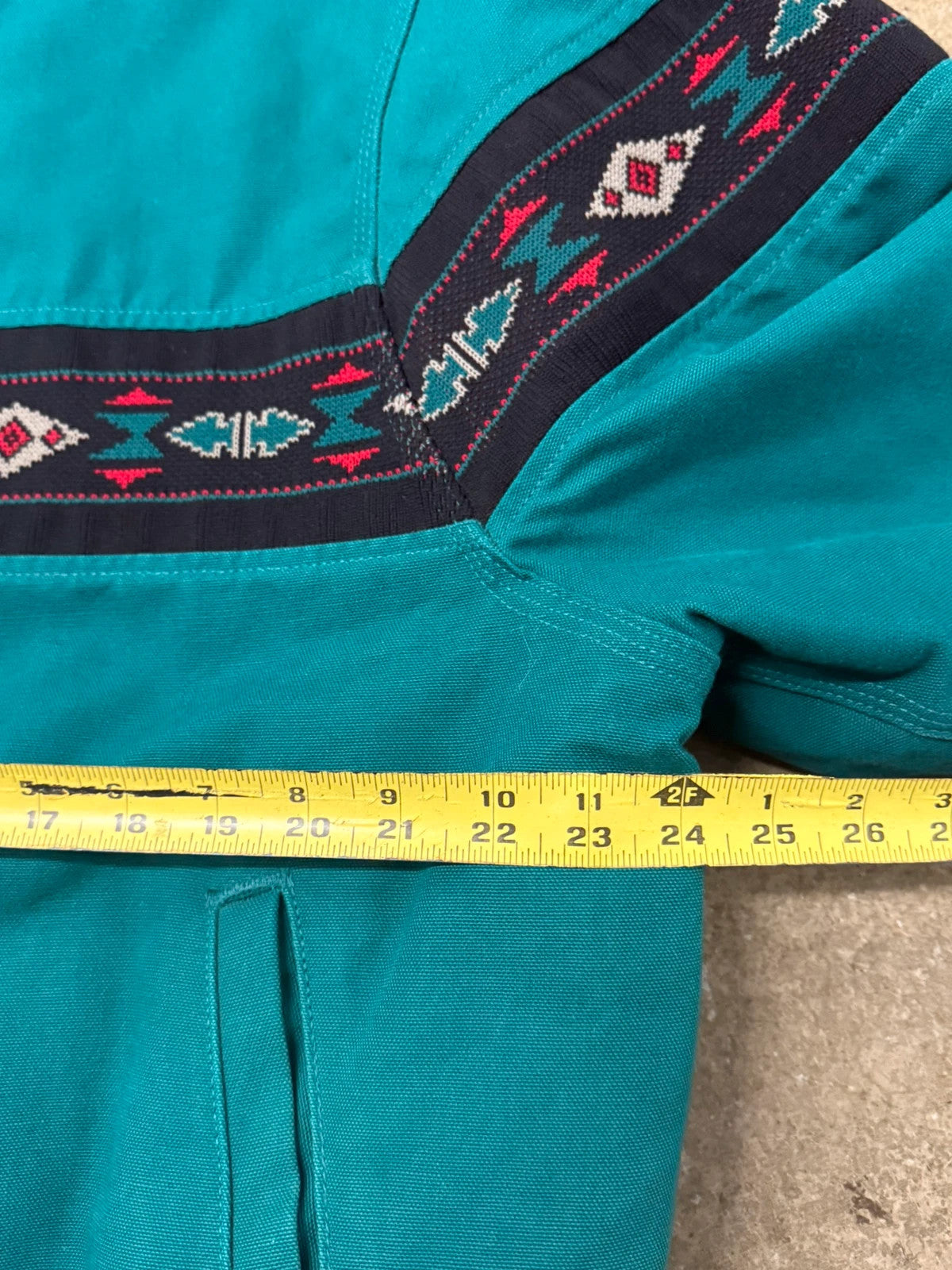Blue Carhartt Aztec Santa Fe Jacket