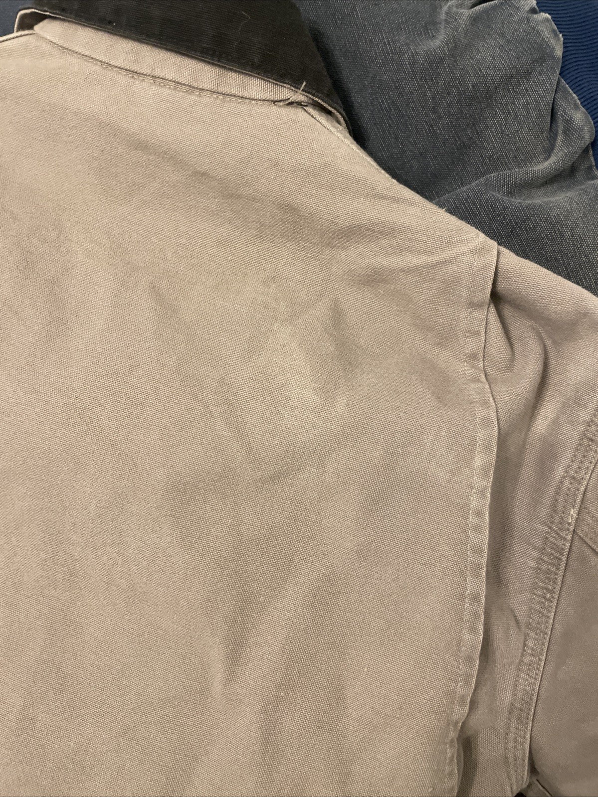 Carhartt Vintage Cement Grey Detroit Jacket J76 CMT Washed Sandstone Duck Large