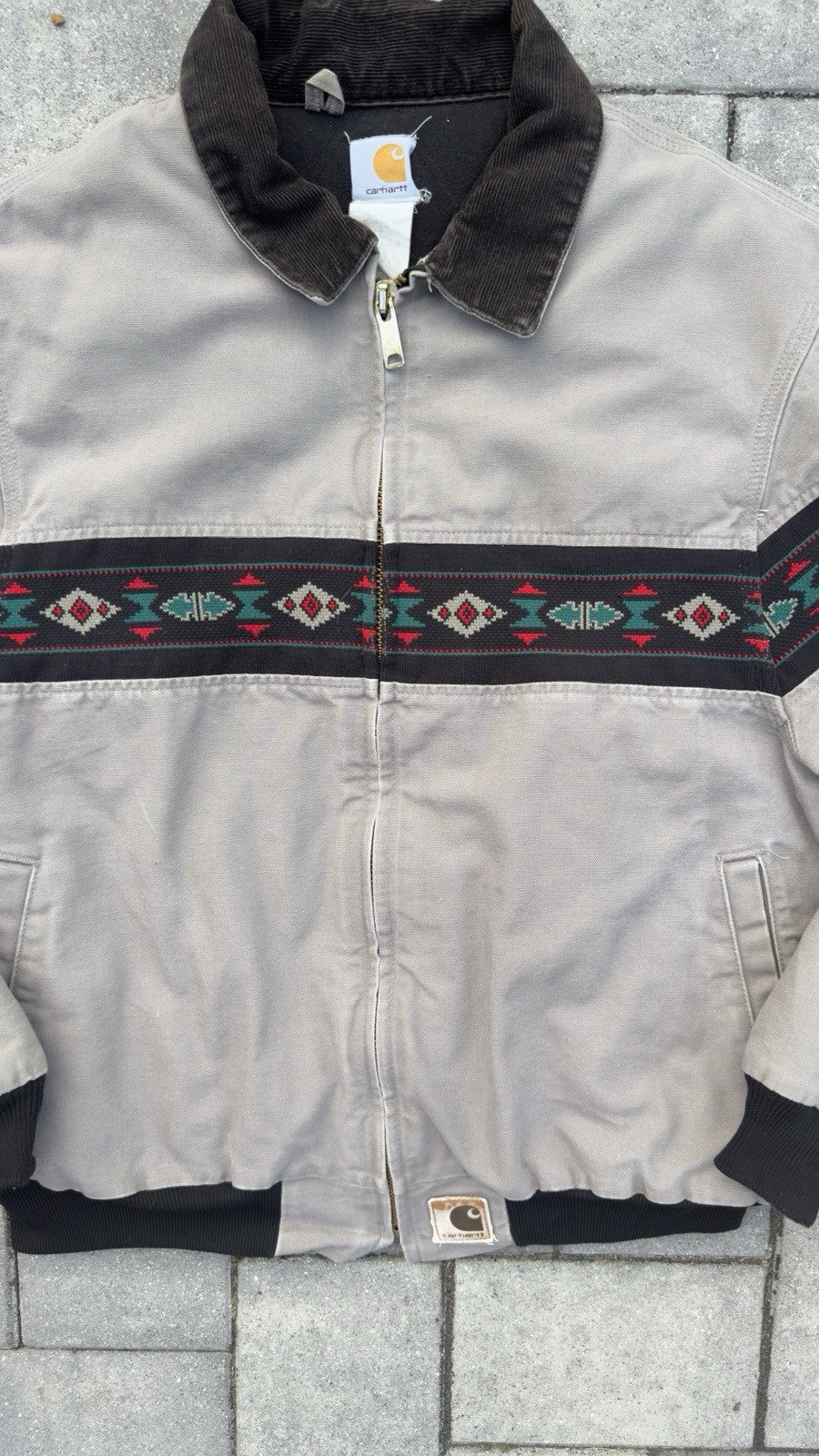 Carhartt Aztec Santa Fe Jacket “J77CMT” Grey